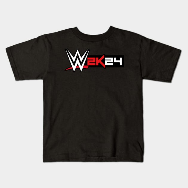 WWE 2K24 Merch Kids T-Shirt by The merch town